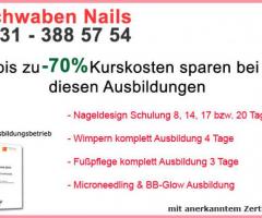Nageldesign Fußpflege Wimpern Needling BB-Glow Komplettausbildung zertifiziert 20 Tage Sigmaringen