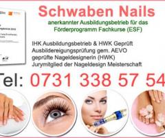 Komplettausbildung Kosmetik Wimpern Needling BB-Glow Nageldesign Fußpflege zertifiziert 20 Tage Sigmaringen