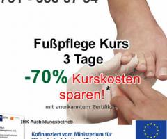 Grundausbildung Fußpflege zertifiziert 3 Tage Sigmaringen