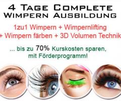 Wimpern Stylistin Ausbildung zertifiziert 4Tage Karlsruhe