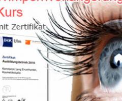 1zu1 Wimpernverlängerung Ausbildung zertifiziert 2Tage Denkendorf