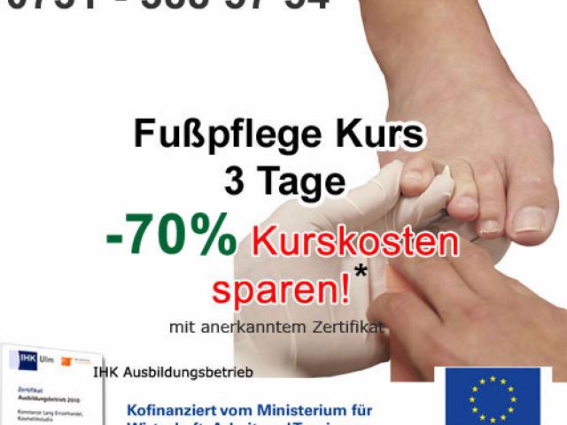 Grundausbildung Fußpflege zertifiziert 3 Tage Offenburg Offenburg