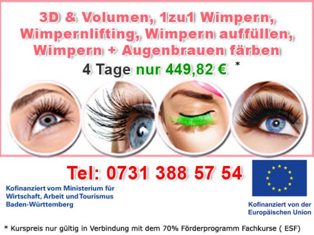 Wimpernlifting Schulung mit Zertifikat Metzingen Metzingen