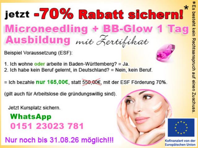 Microneedling Ausbildung zertifiziert und BB Glow Ausbildung Geislingen an der Steige Geislingen an der Steige