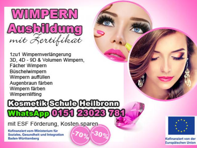 3D Wimpern, 1zu1 Wimpern, Wimpernlifting Ausbildung 4Tage Heilbronn Heilbronn