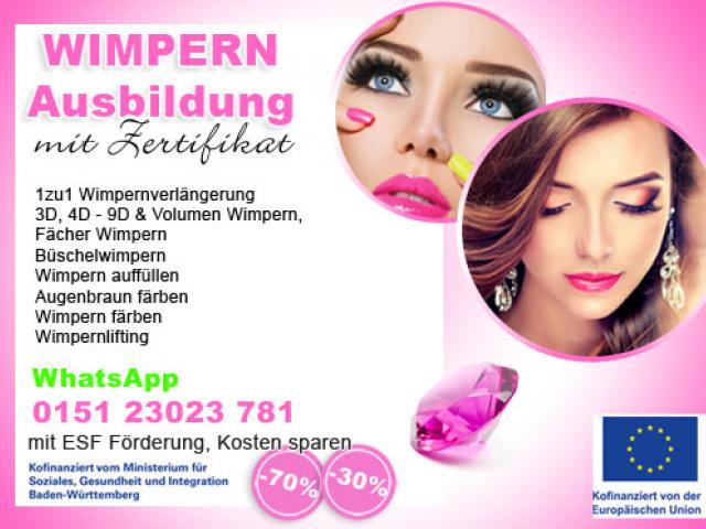 Wimpern Ausbildung Günstig mit Zertifikat Meckenbeuren Meckenbeuren